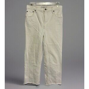 Abercrombie & Fitch 90s Straight Ultra High Rise Jeans Women’s 28/6S White Denim